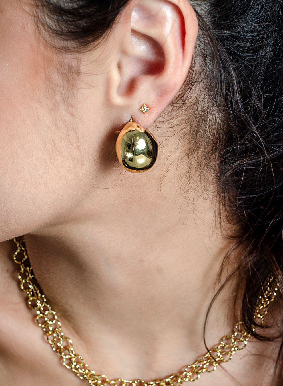 Studs morningstar gold steentjes