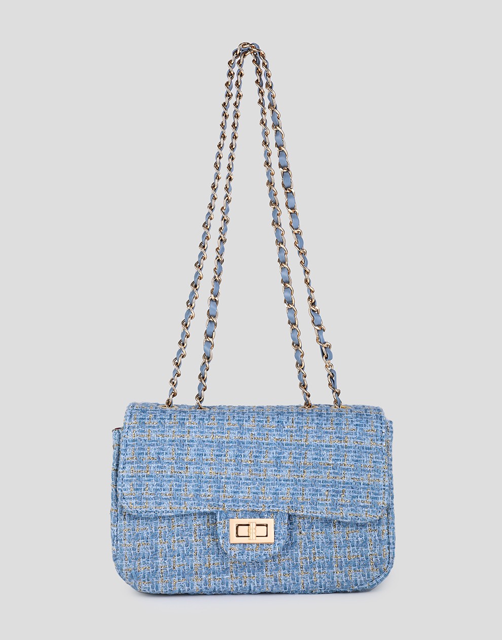 luxe crossbody tas licht blauw