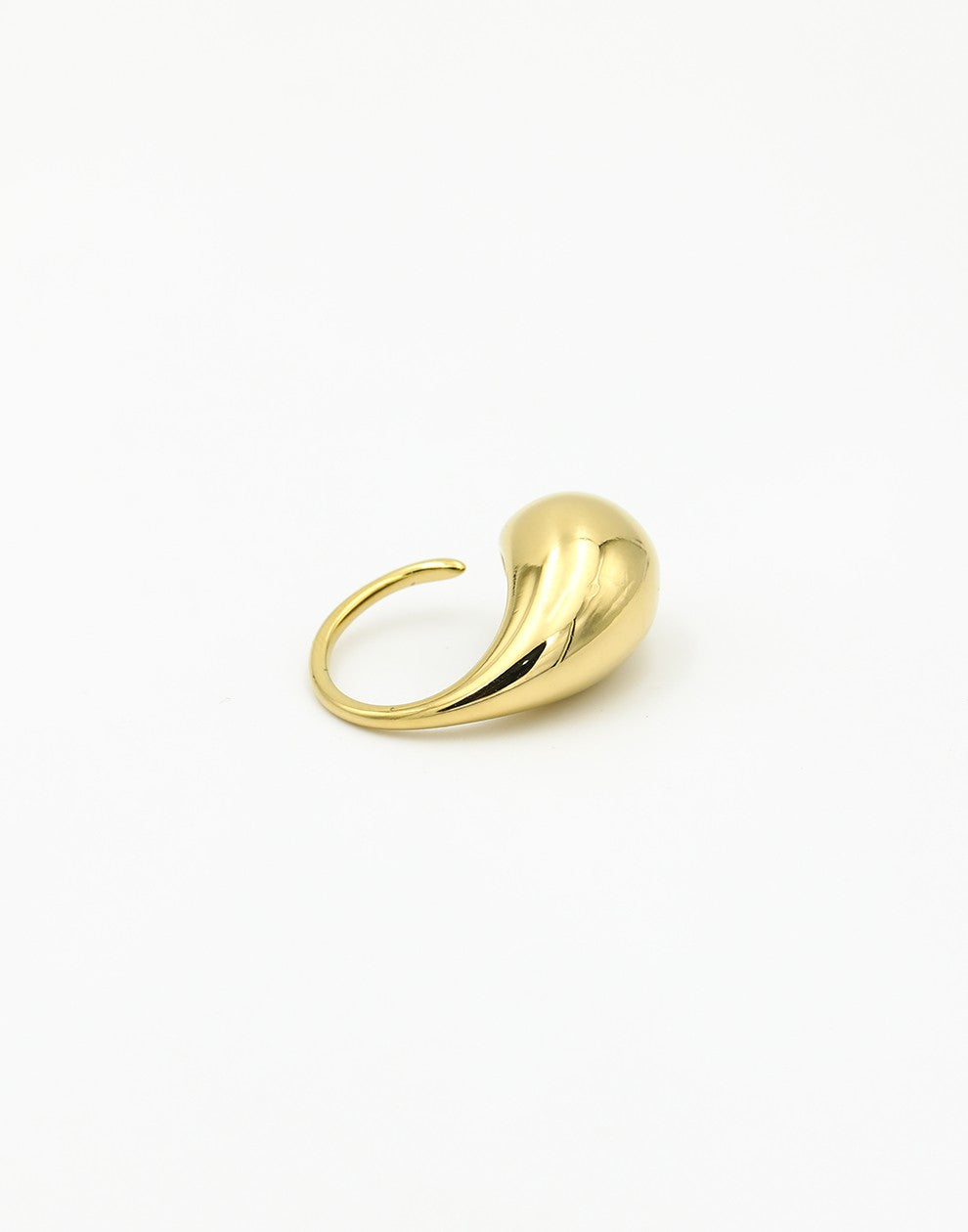 druppel ring goudkleurig