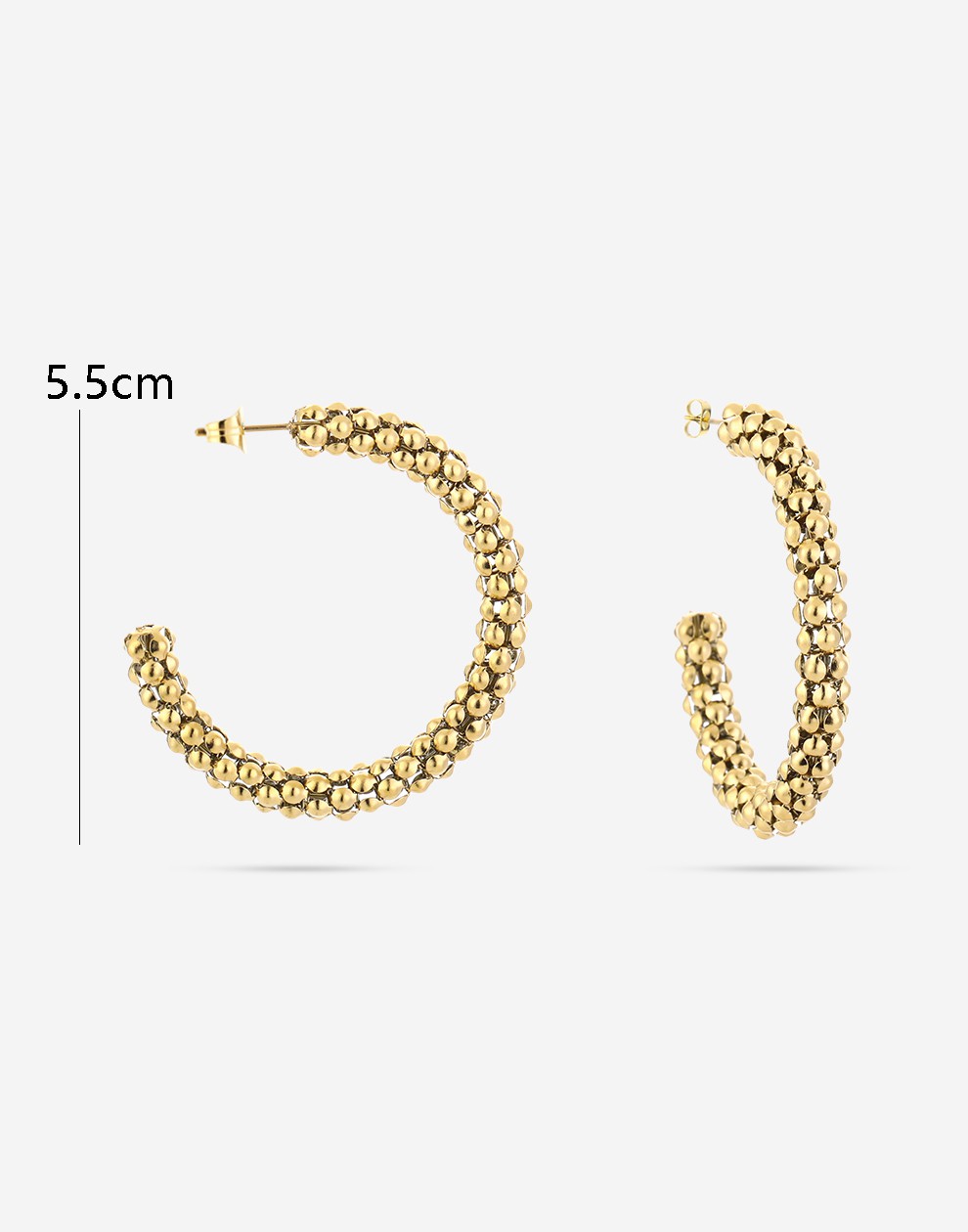 cobra hoop goudkleurig