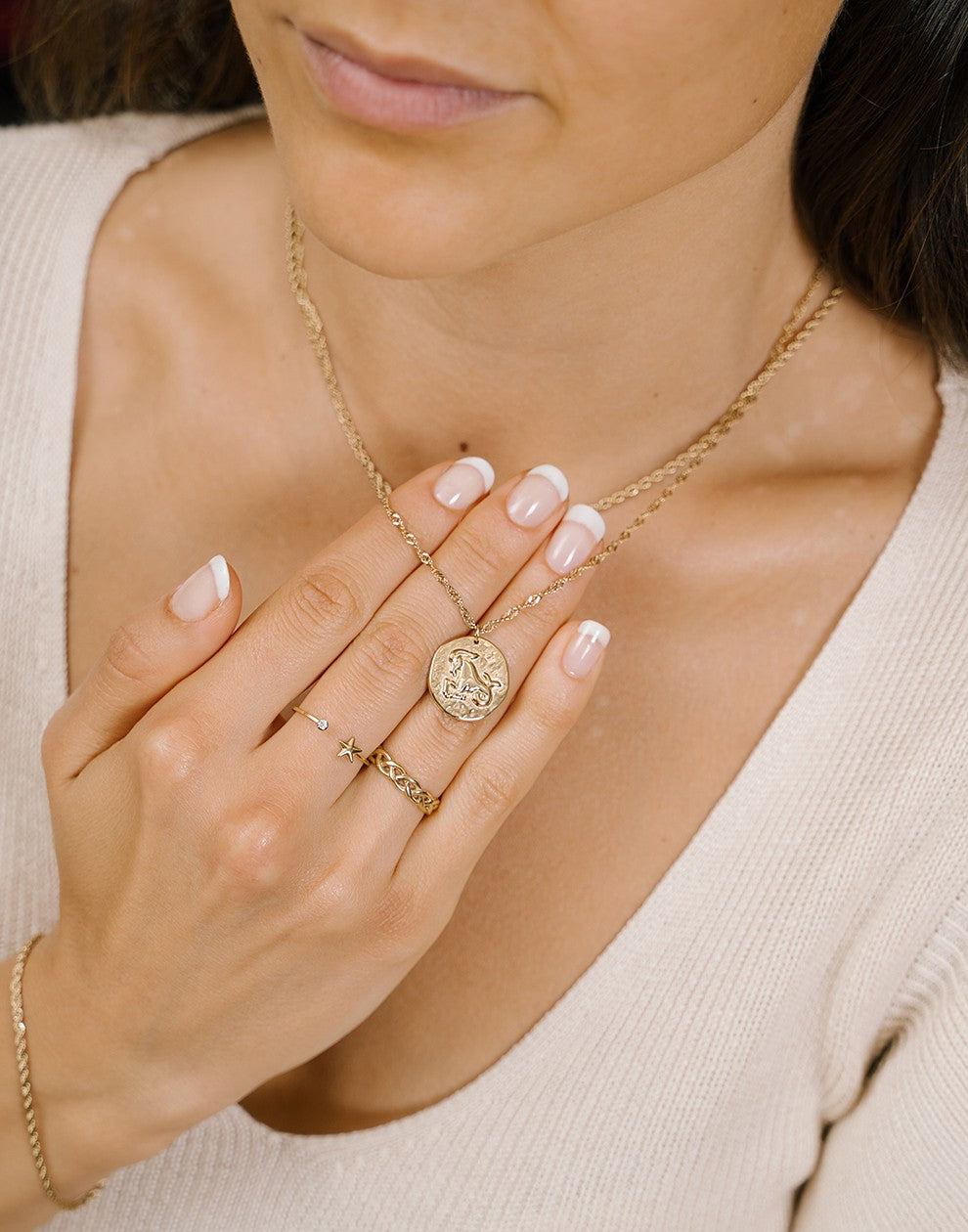 Sterrenbeeld zodiac ketting steenbok goudkleurig