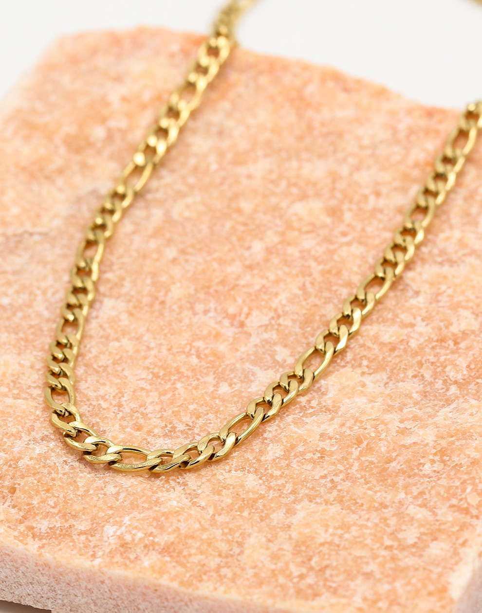 Schakelketting fijn basic goudkleurig