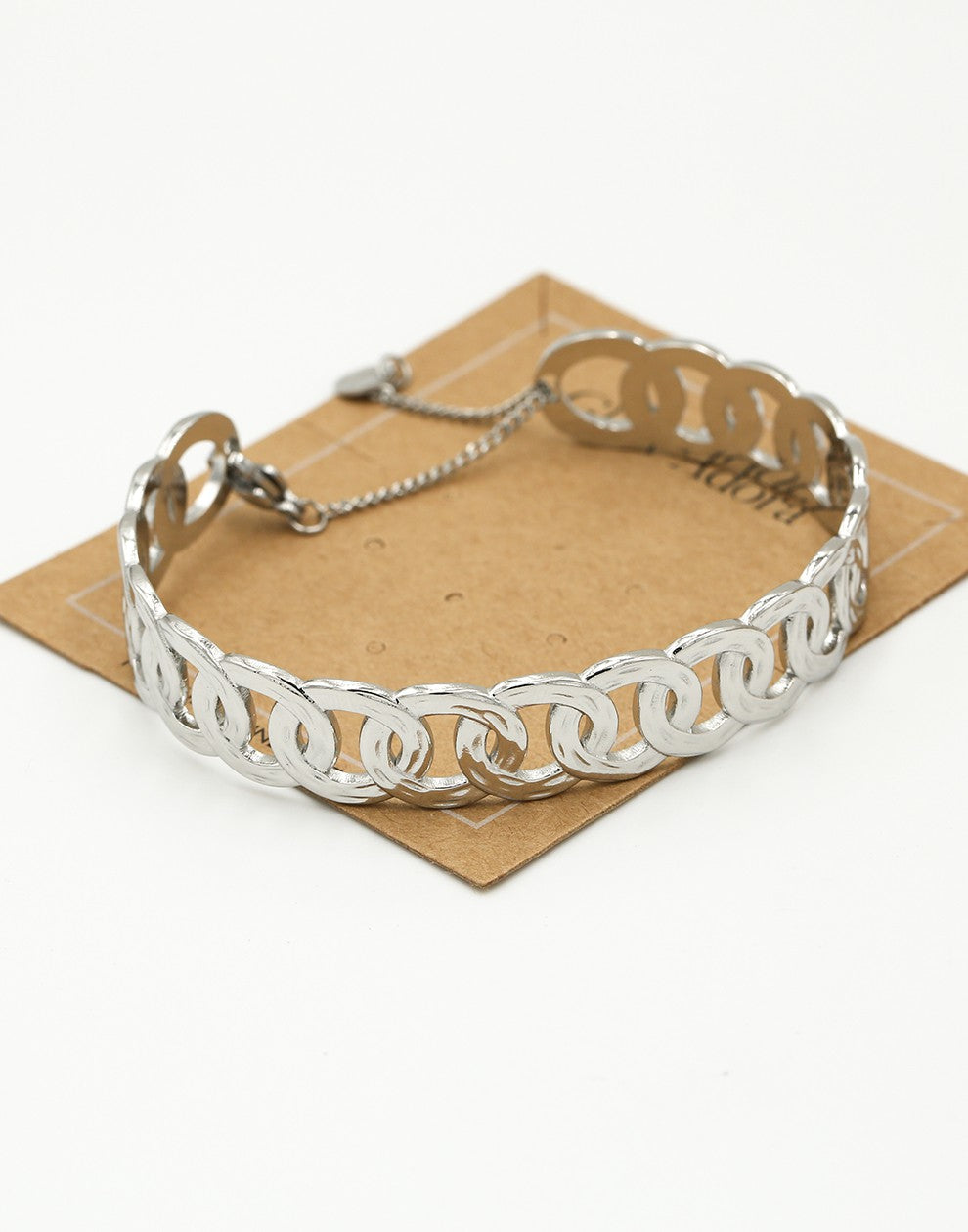 Armband schakels zilverkleurig