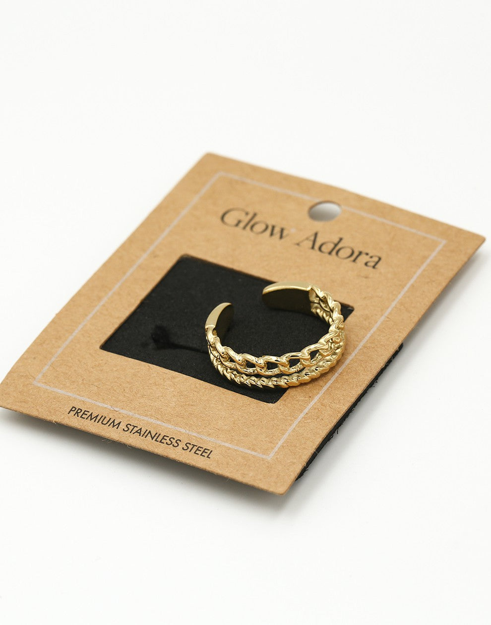 Ring goudkleurig dubbel