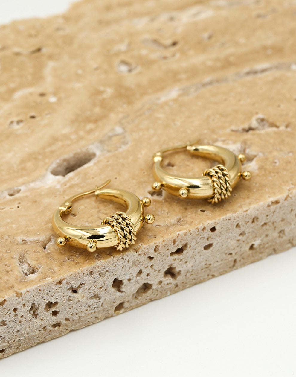 Ooringen chunky bali goudkleurig