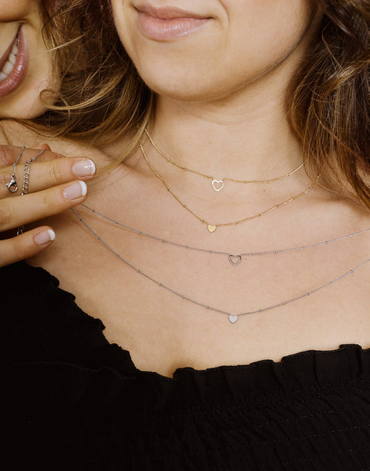 Vriendschapsketting set love goudkleurig