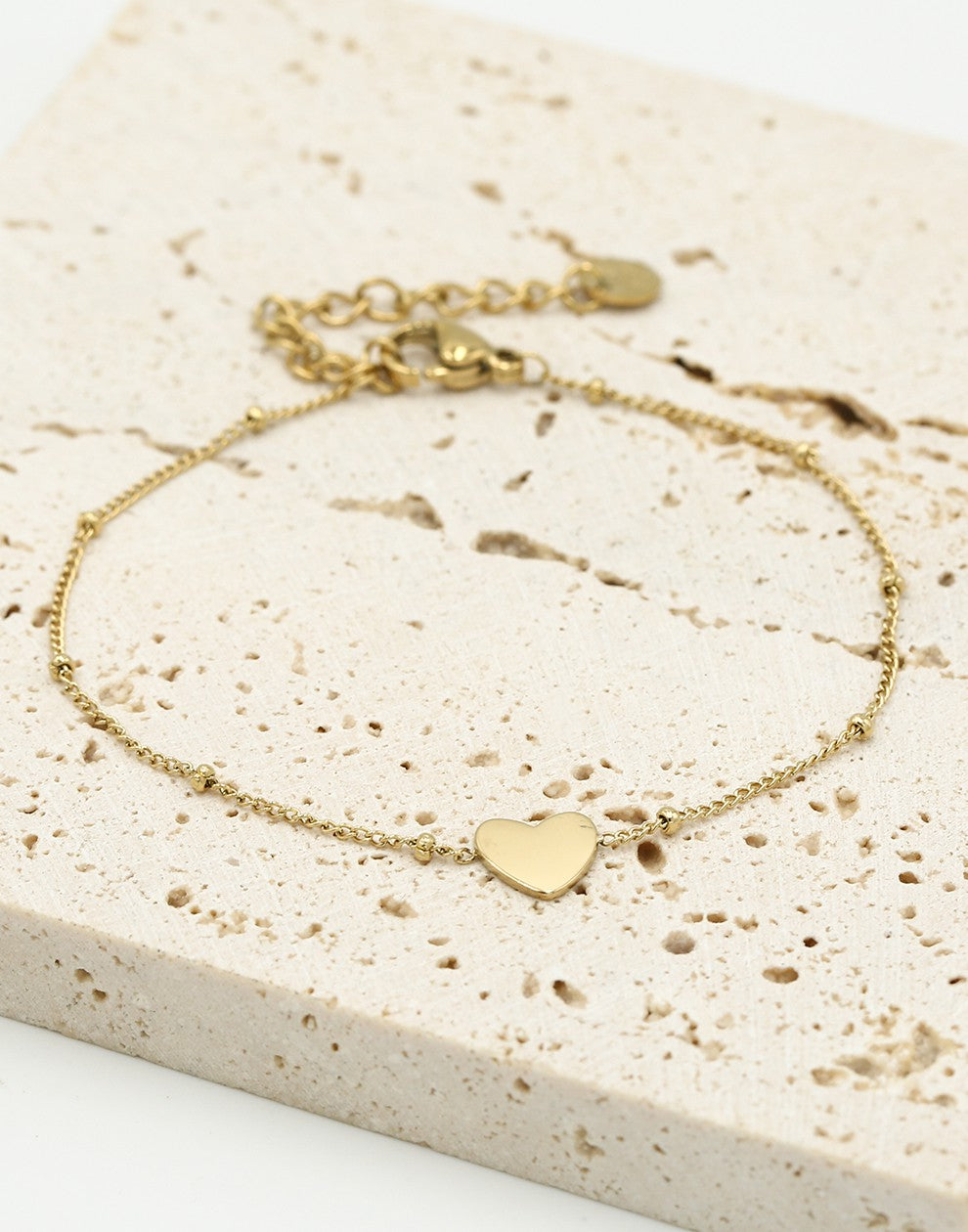 Armband met hartje goudkleurig