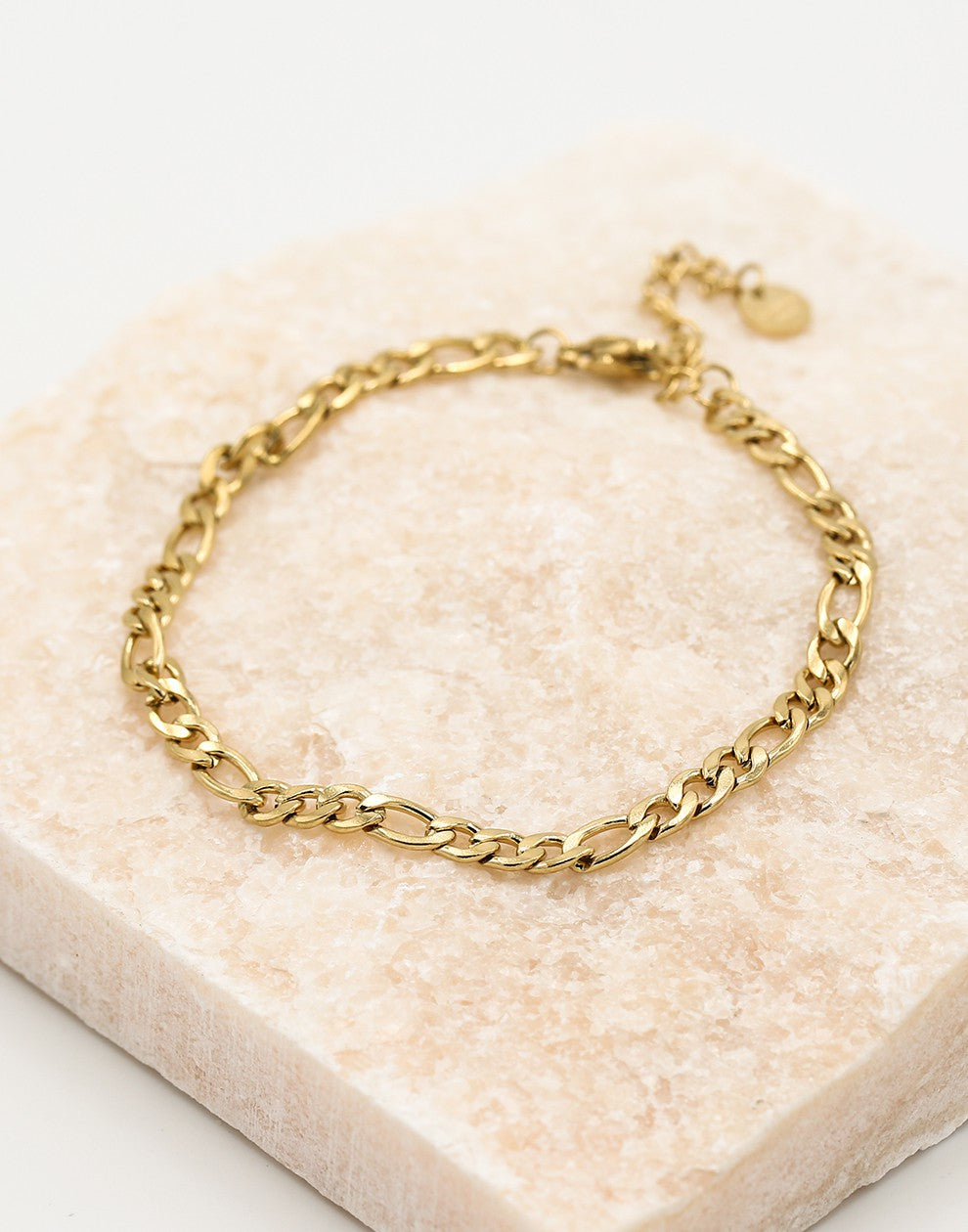 Schakelarmband basic goudkleurig