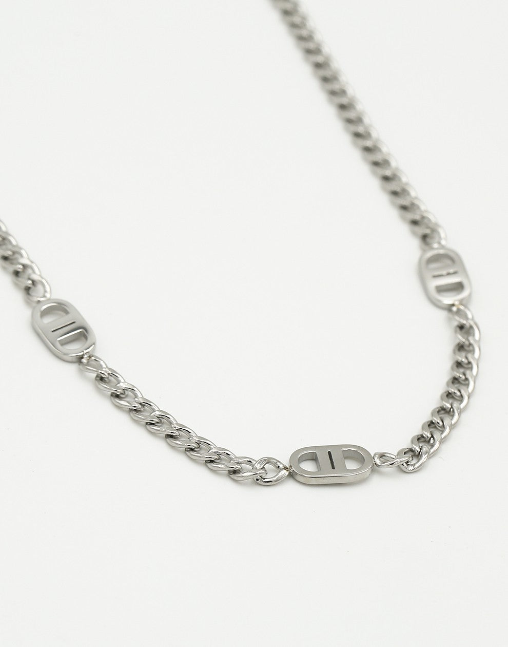 Ketting DD zilverkleurig