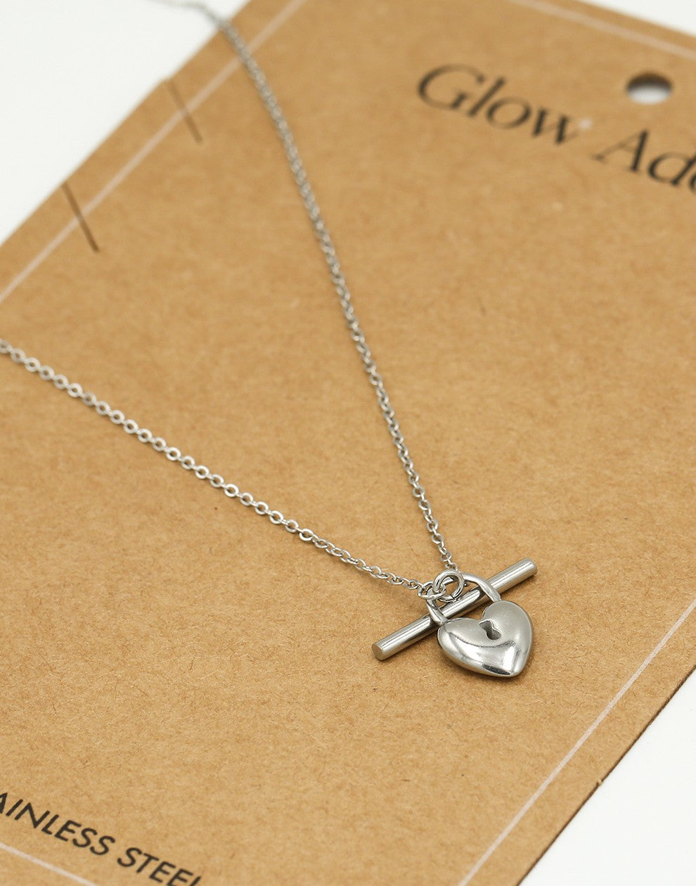 Ketting hartjes slot zilverkleurig