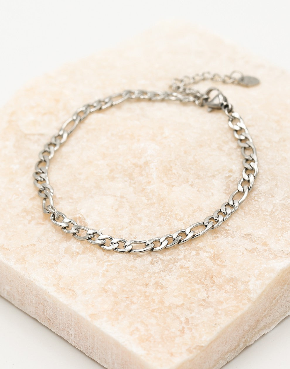 Schakelarmband basic zilverkleurig