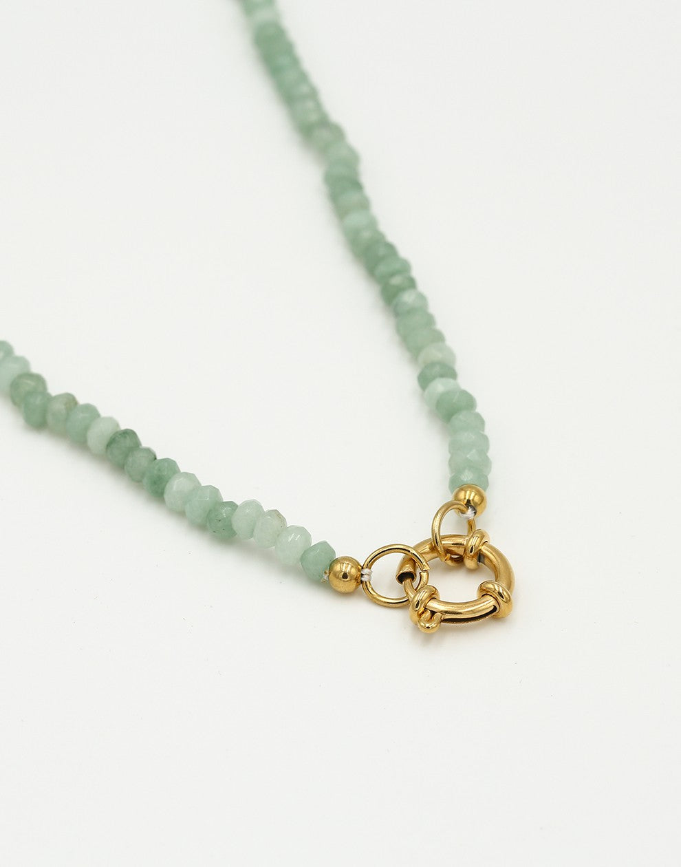 Kralenketting met slotje groen