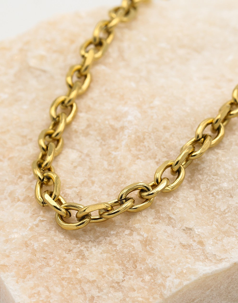 Ketting goudkleurig schakel grof