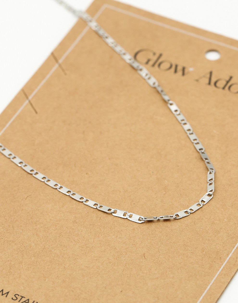Schakelketting fijn zilverkleurig