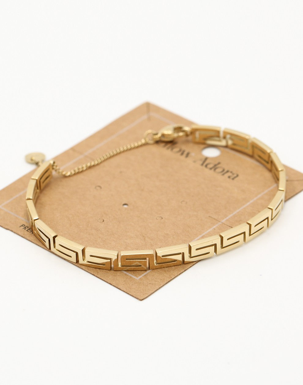 Bangle Z patroon goudkleurig