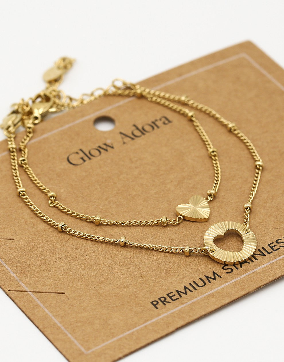 Armbanden vriendschap set goudkleurig