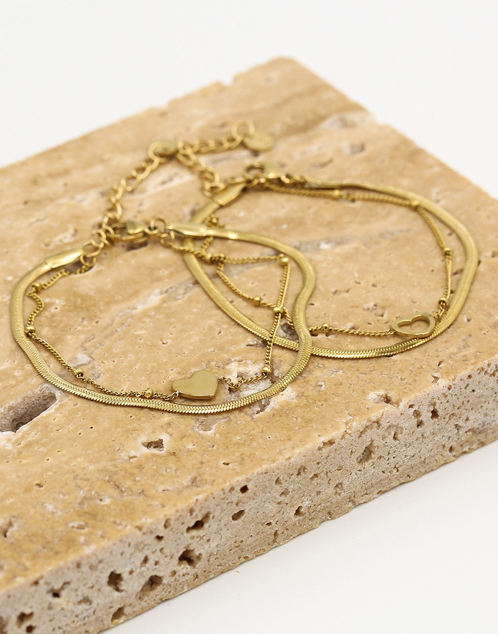 Armbanden set best friends goudkleurig