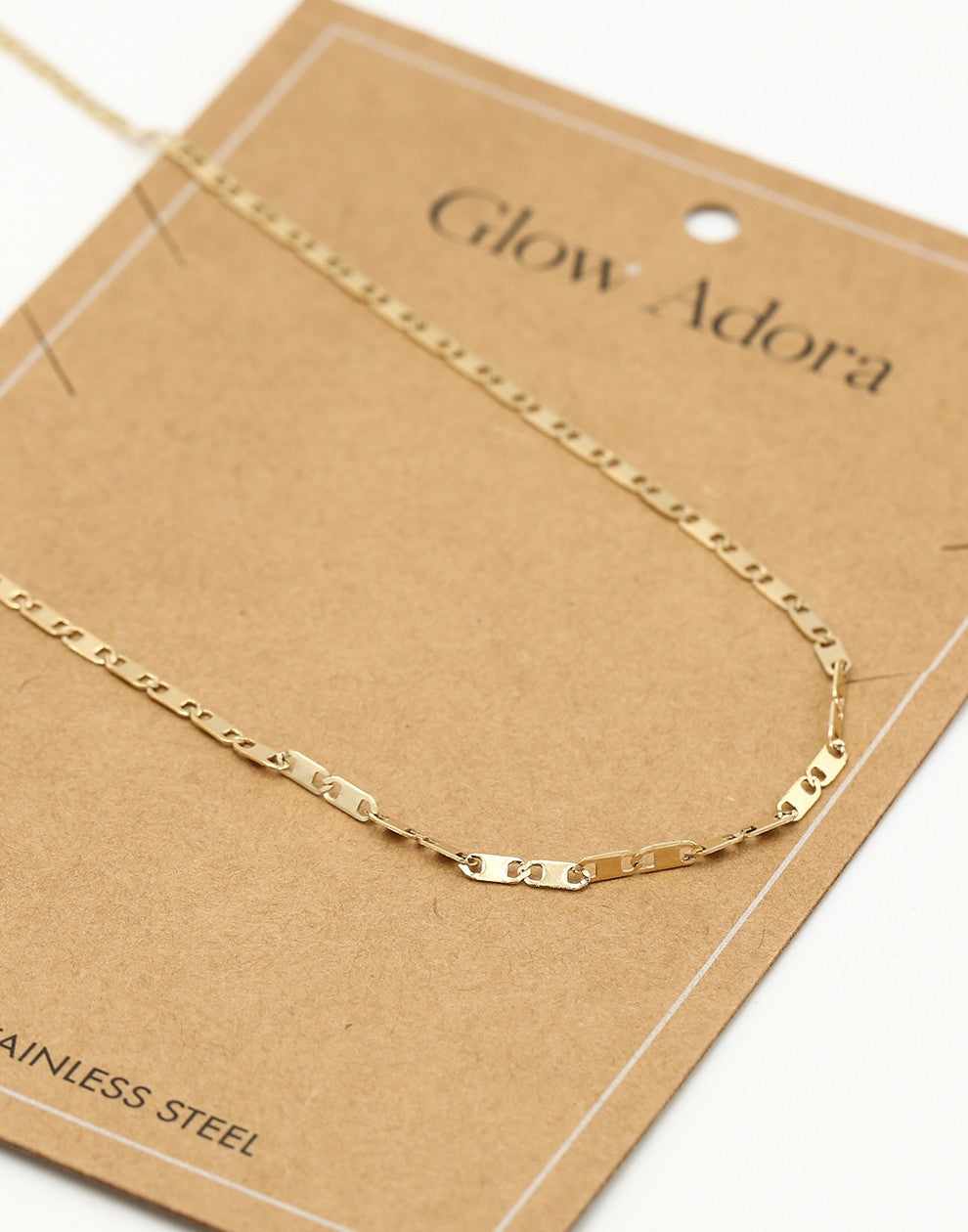 Schakelketting fijn goudkleurig
