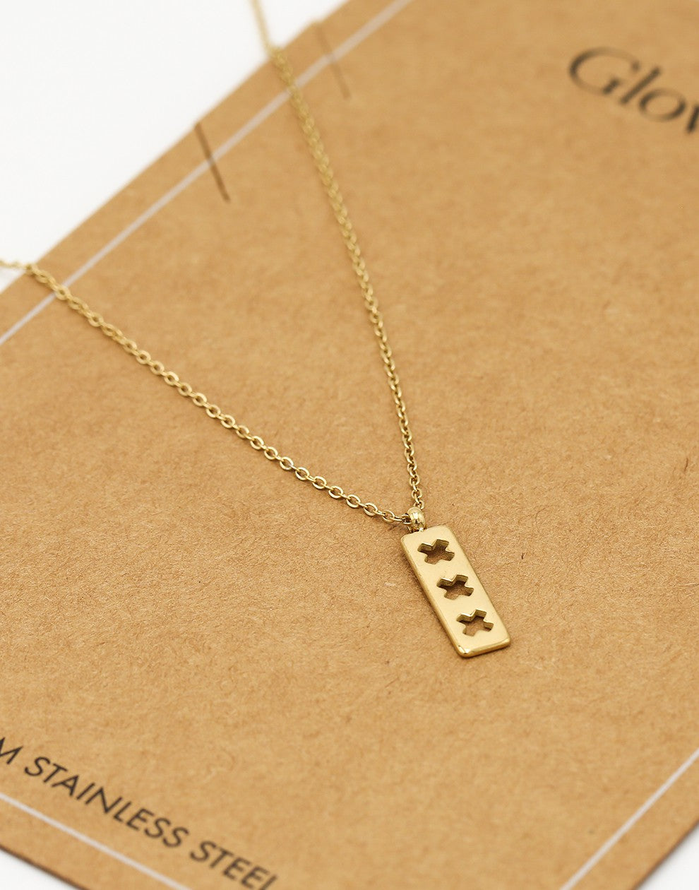 Necklace Amsterdam crosses gold-colored