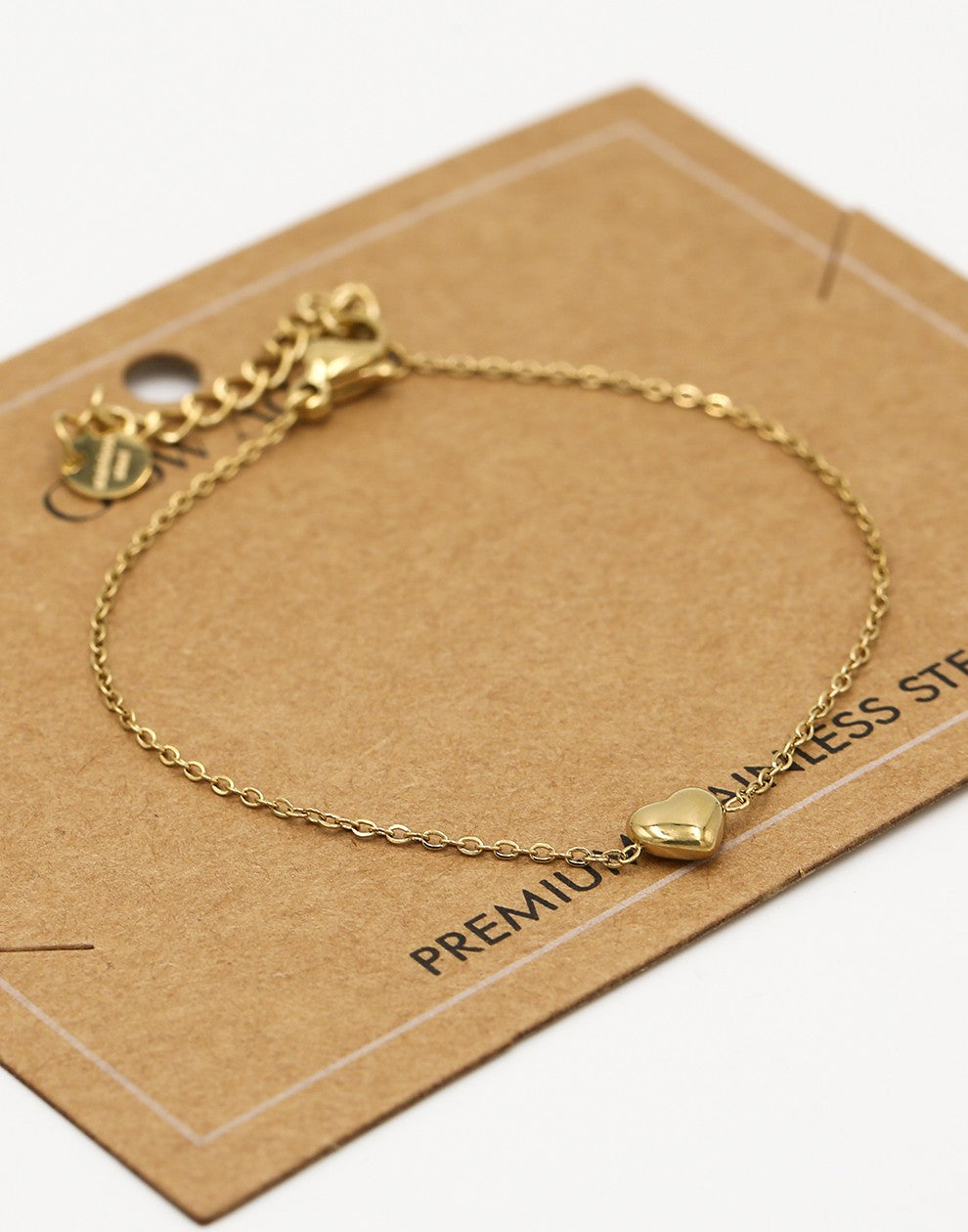 Armband hartje goudkleurig