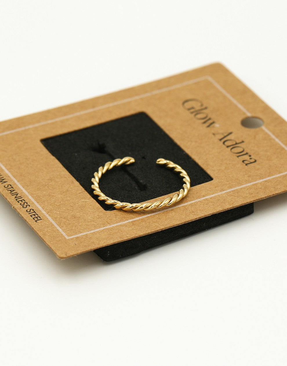 Ring gedraaid goudkleurig