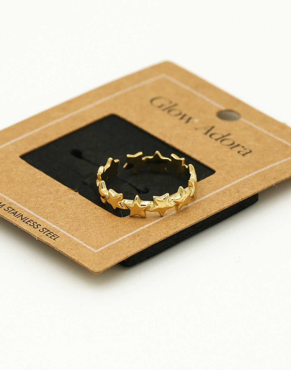 Ring stars gold-colored