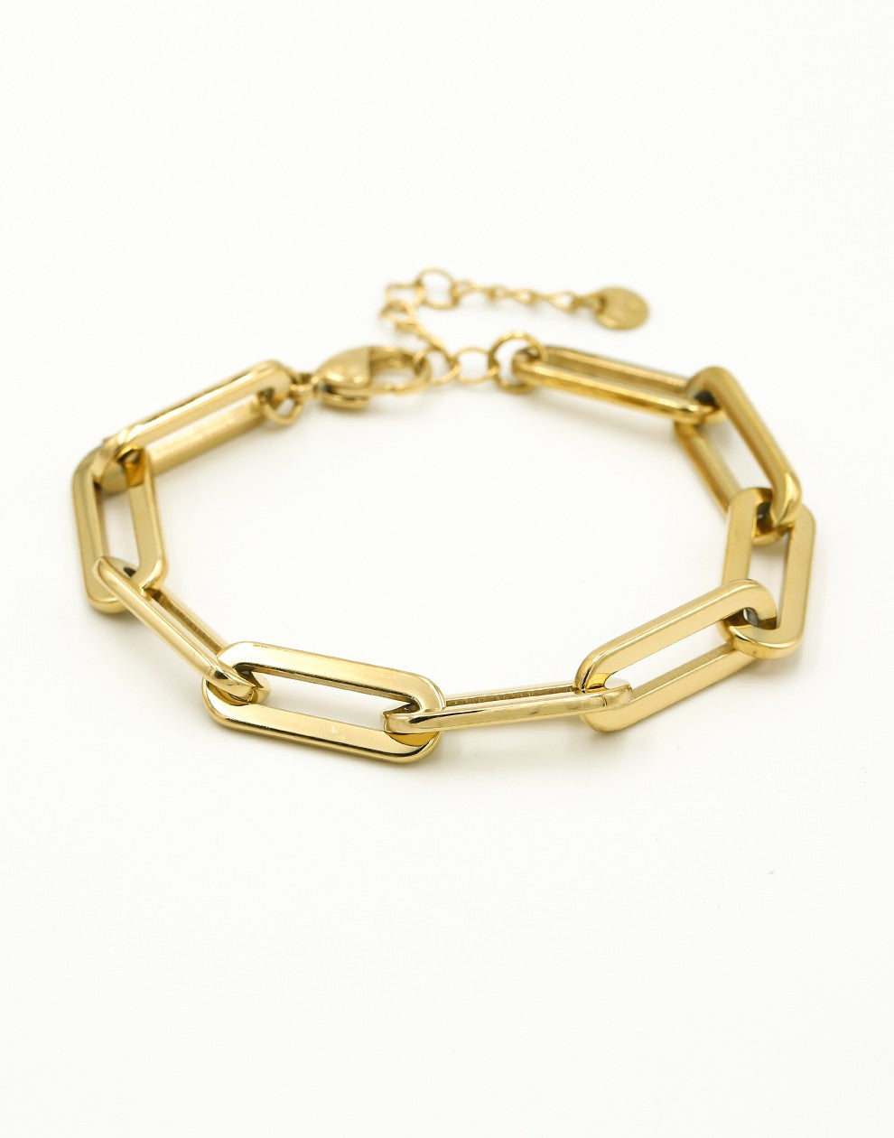 Schakelarmband chunky goudkleurig