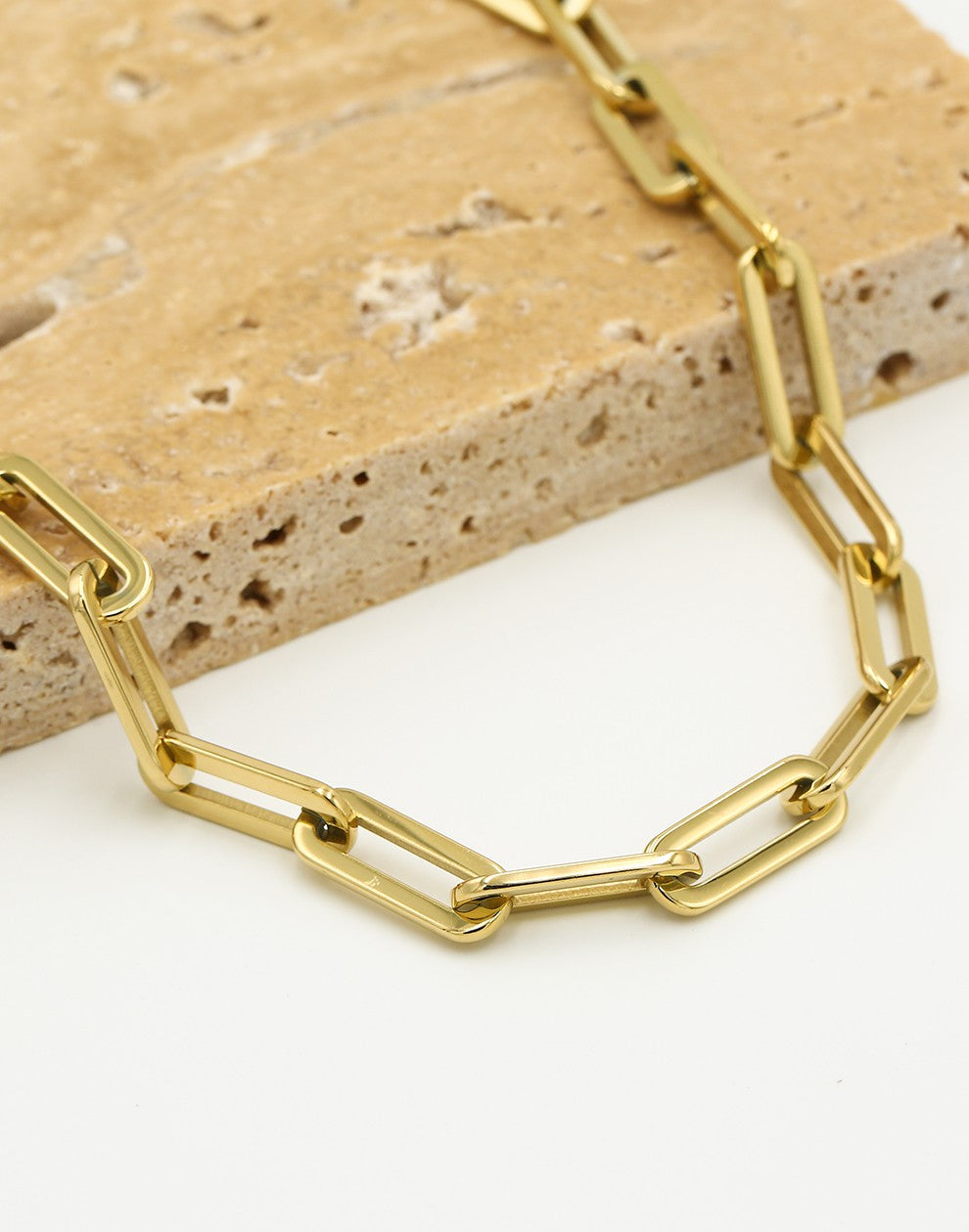 Schakelketting chunky goudkleurig