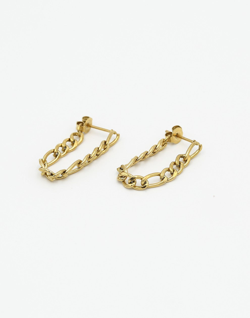 Oorsteker basic schakelketting goudkleurig