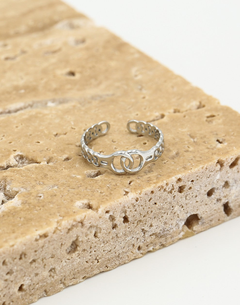 Ring handboeien zilverkleurig