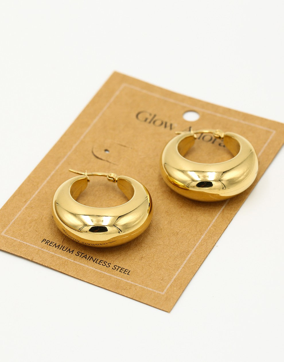 Oorringen vintage hoops goudkleurig