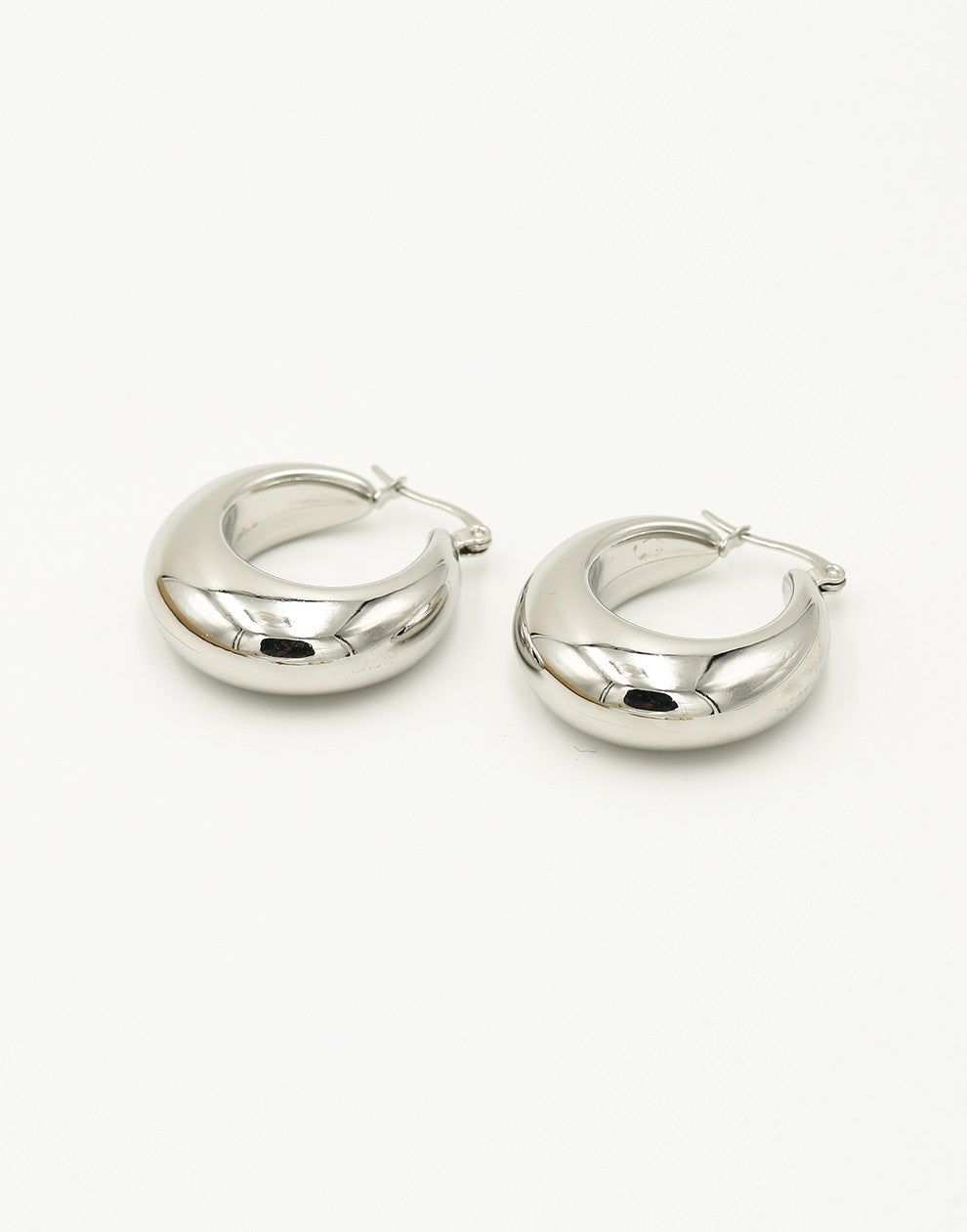 Oorringen vintage hoops zilverkleurig