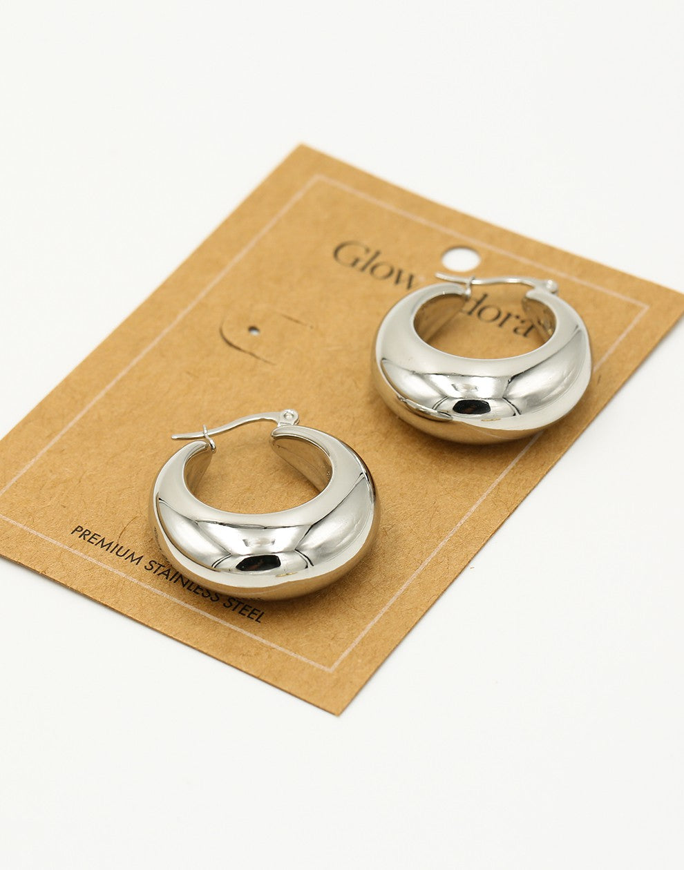 Oorringen vintage hoops zilverkleurig