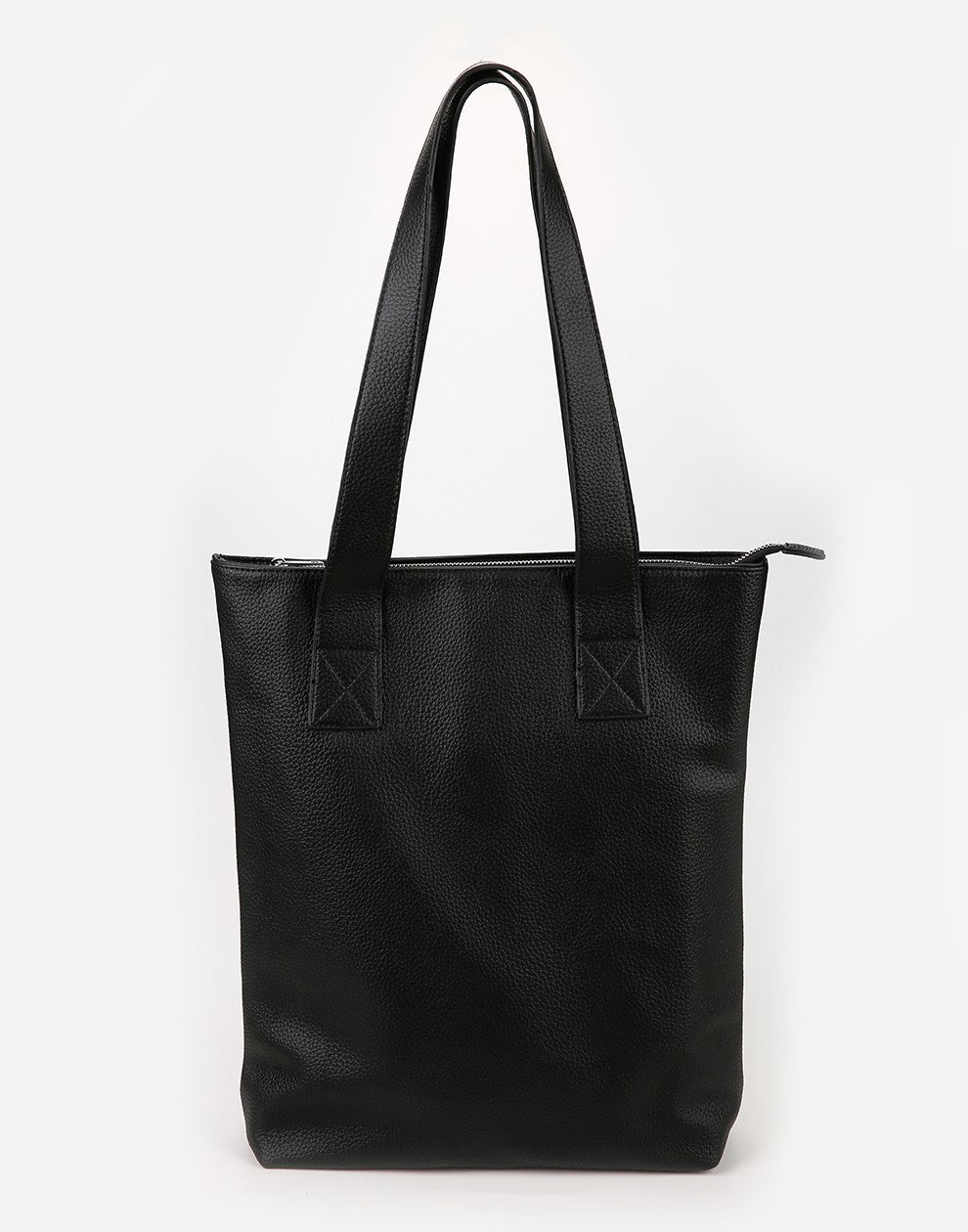 Luxe shopper zwart met rits
