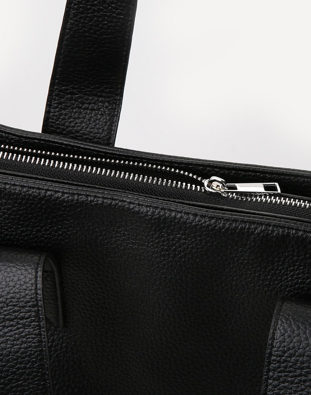Luxe shopper zwart met rits