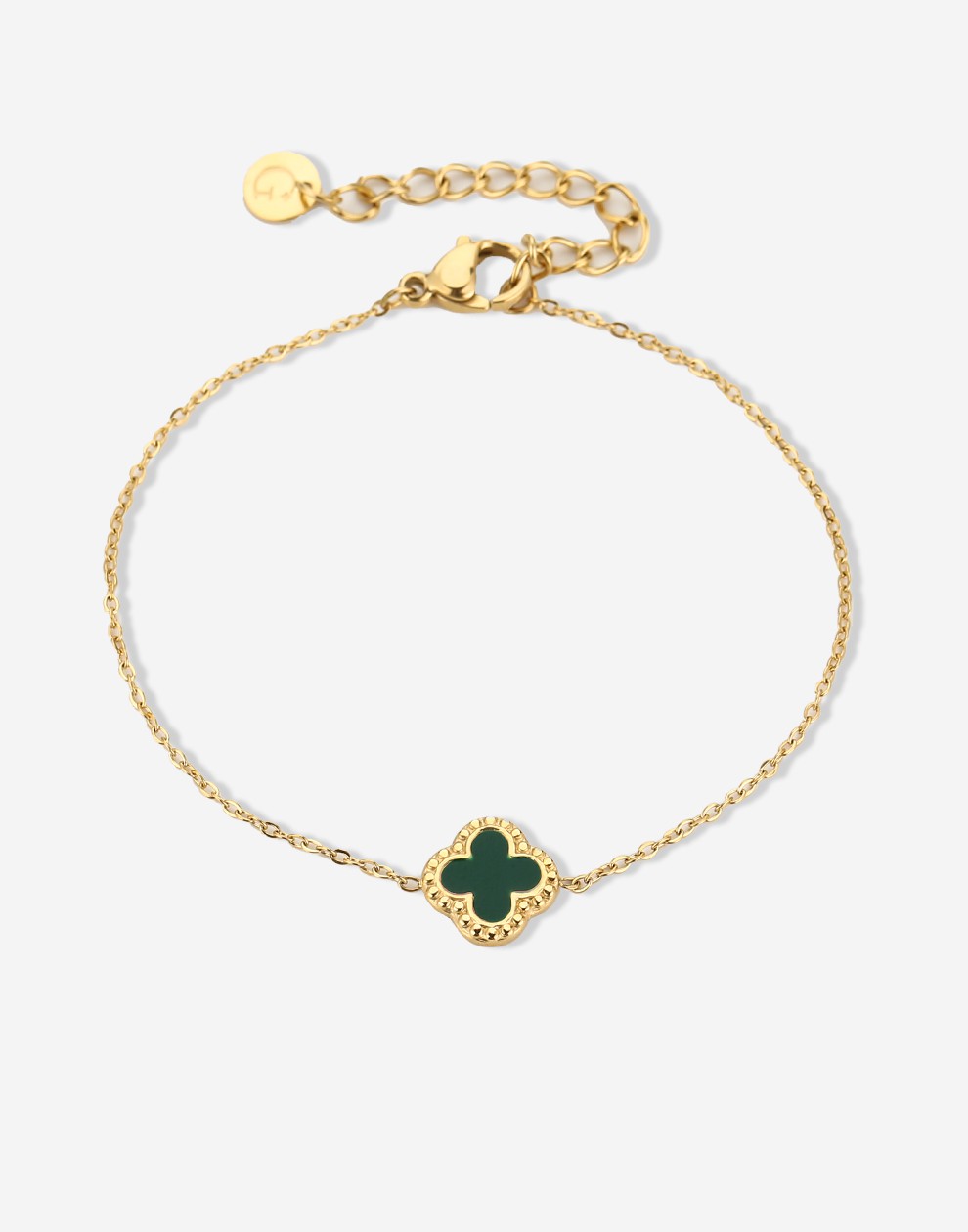 Armband klaver groen