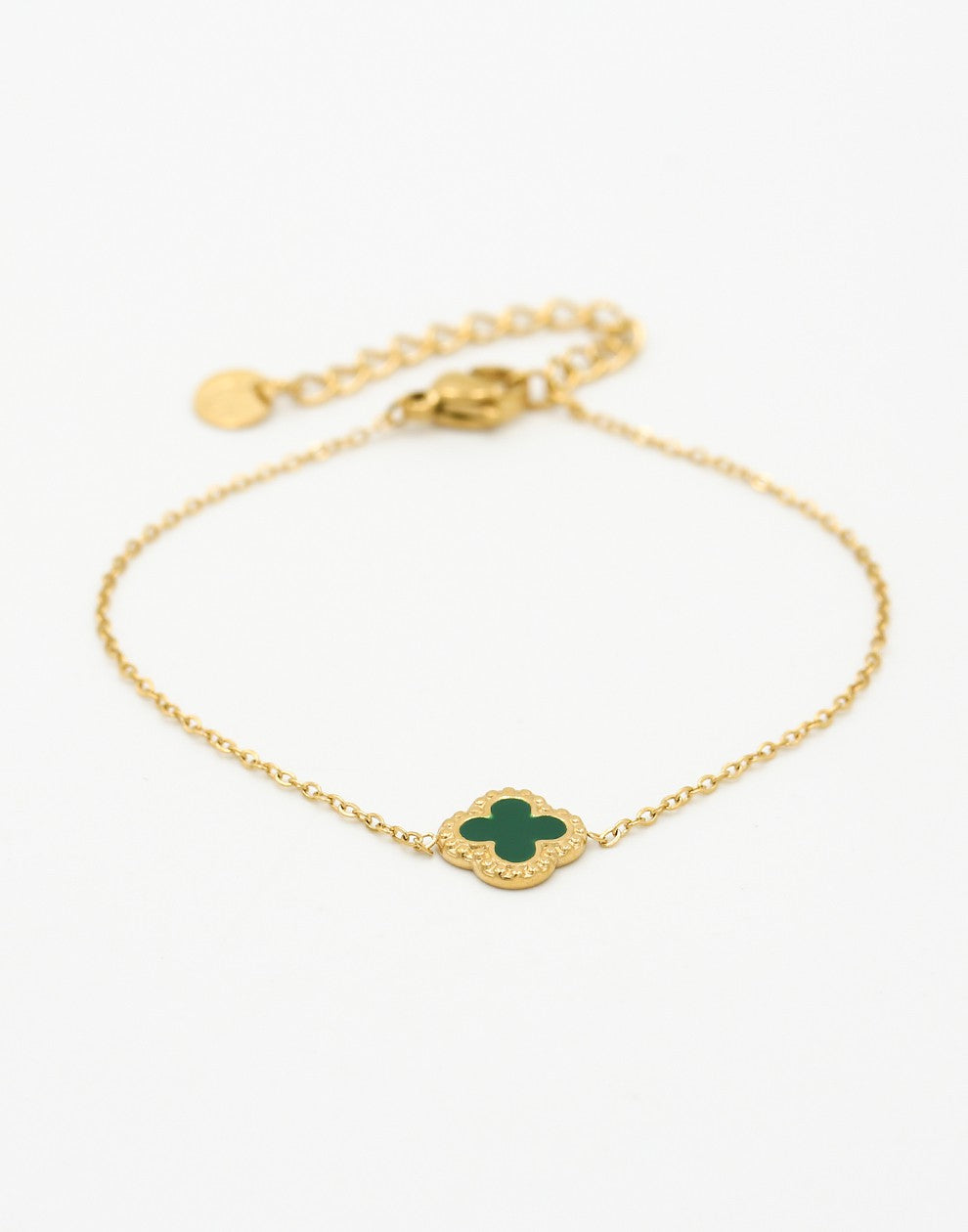 Armband klaver groen