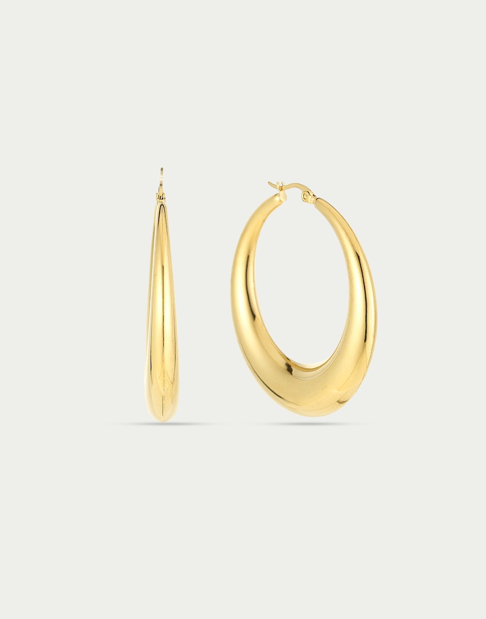 oorringen statement hoops goudkleurig