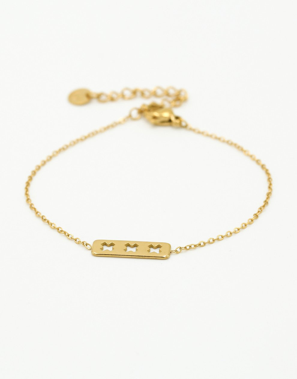 Armband Amsterdamse kruisjes goudkleurig