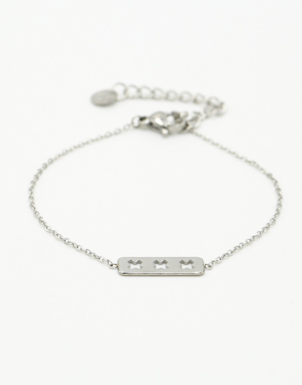 Armband Amsterdamse kruisjes zilverkleurig