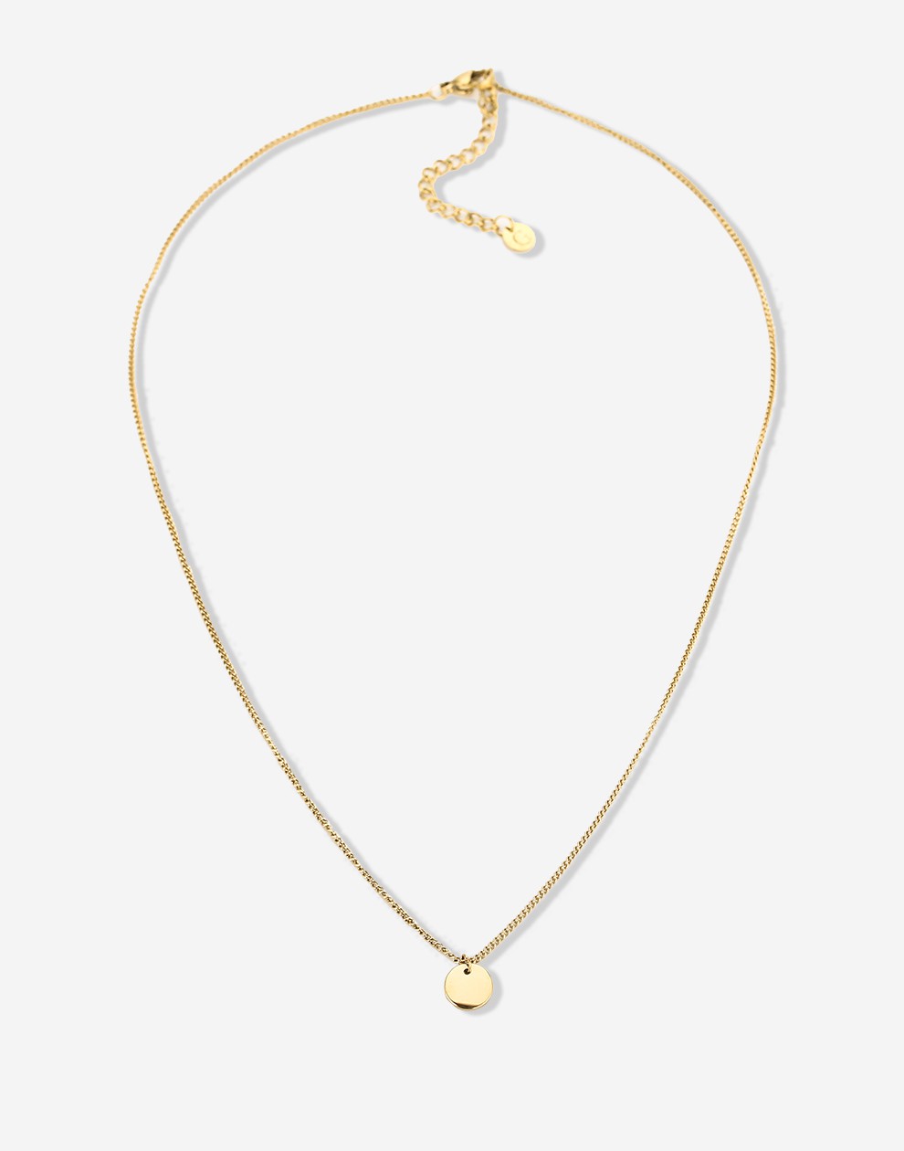 ketting met munt goudkleurig 45cm