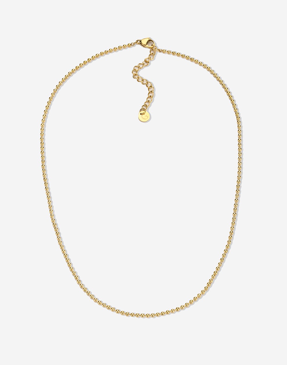 Necklace ball chain mini gold-colored