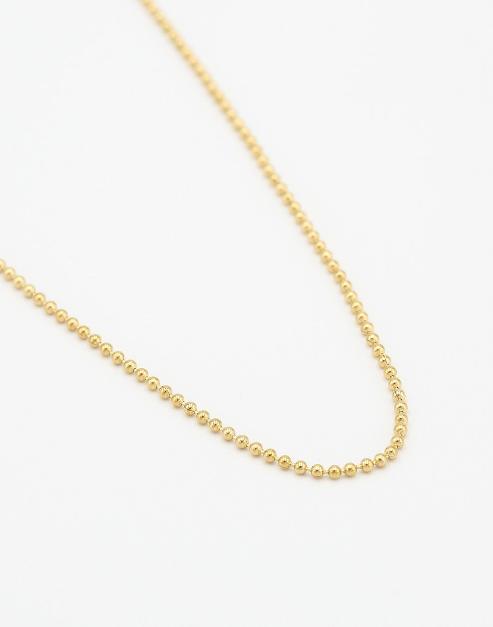 Necklace ball chain mini gold-colored
