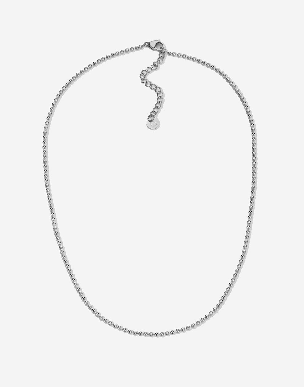 Necklace ball chain mini silver-colored
