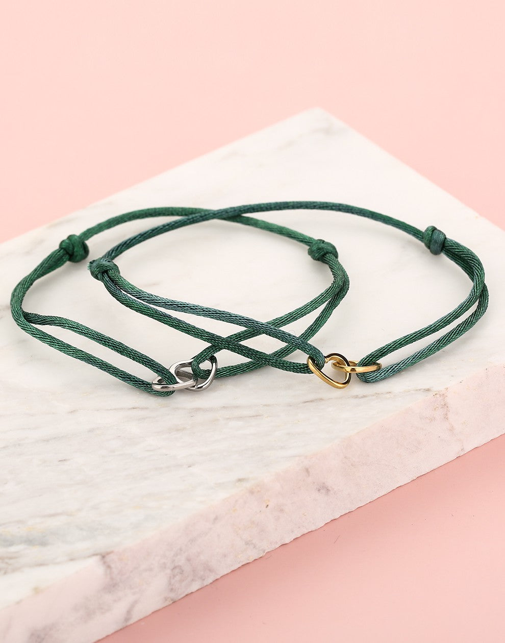 vriendschaps sieraden armbandjes hartjes groen
