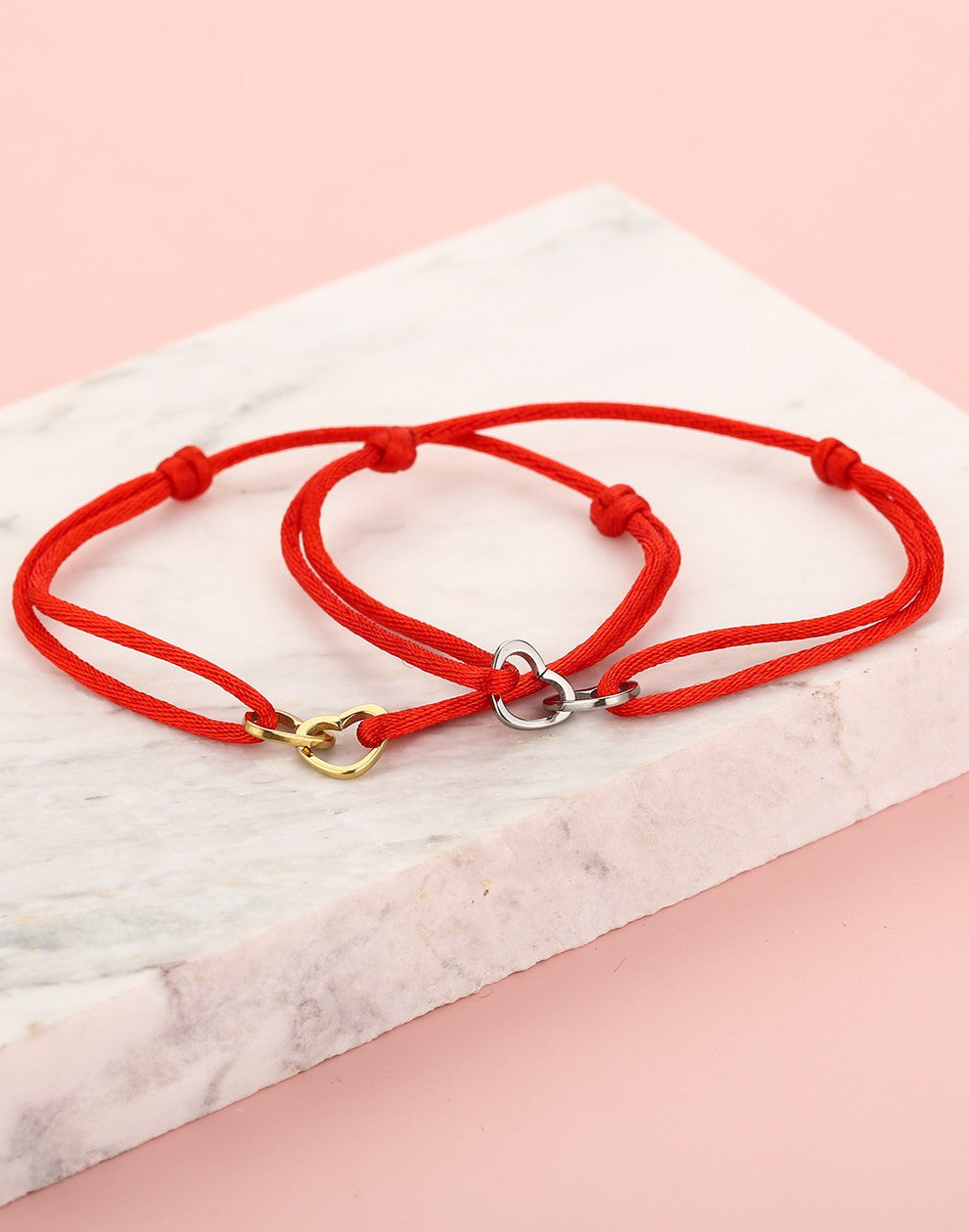 vriendschaps sieraden armbandjes hartjes rood