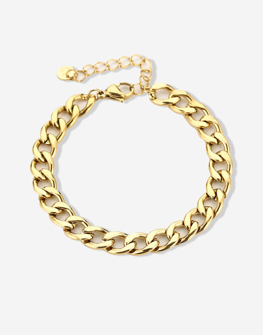 schakelarmband goudkleurig