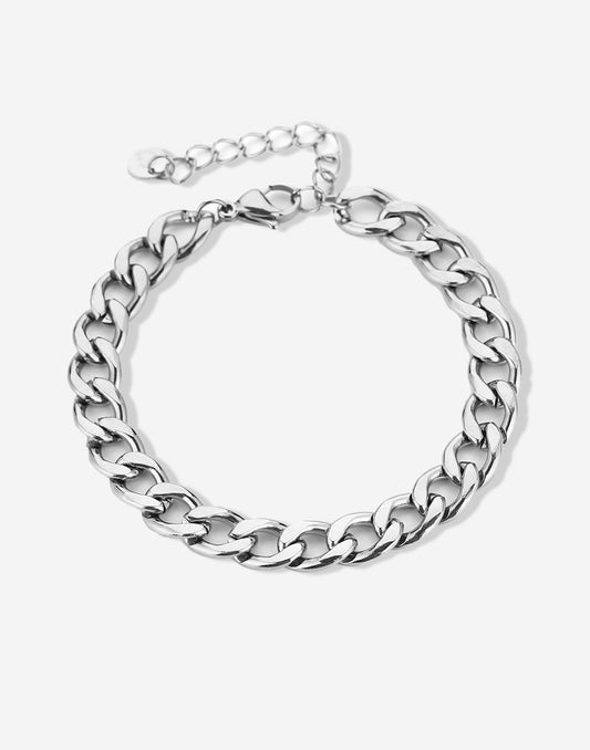 schakelarmband zilverkleurig