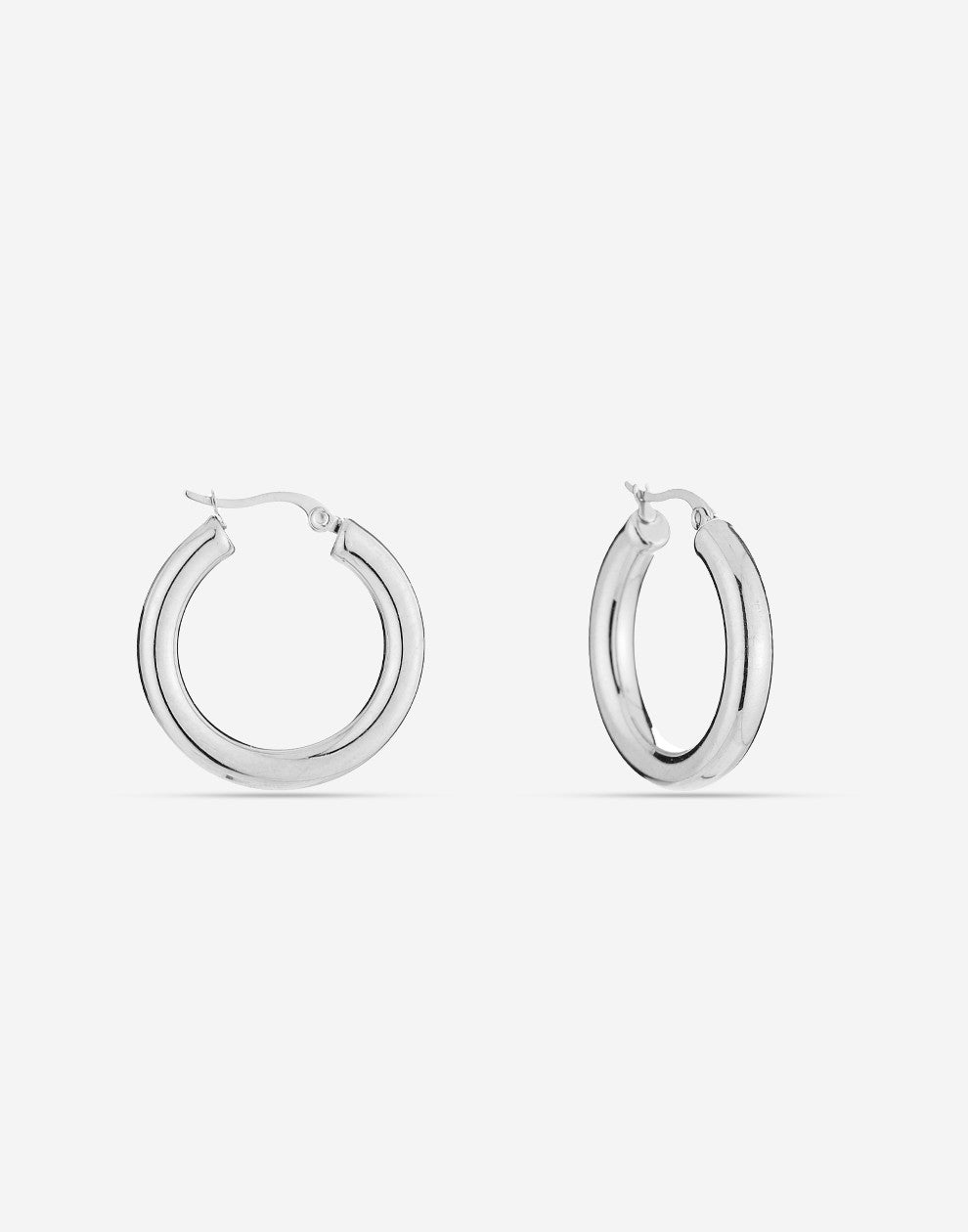 Chunky hoops 20mm zilverkleurig