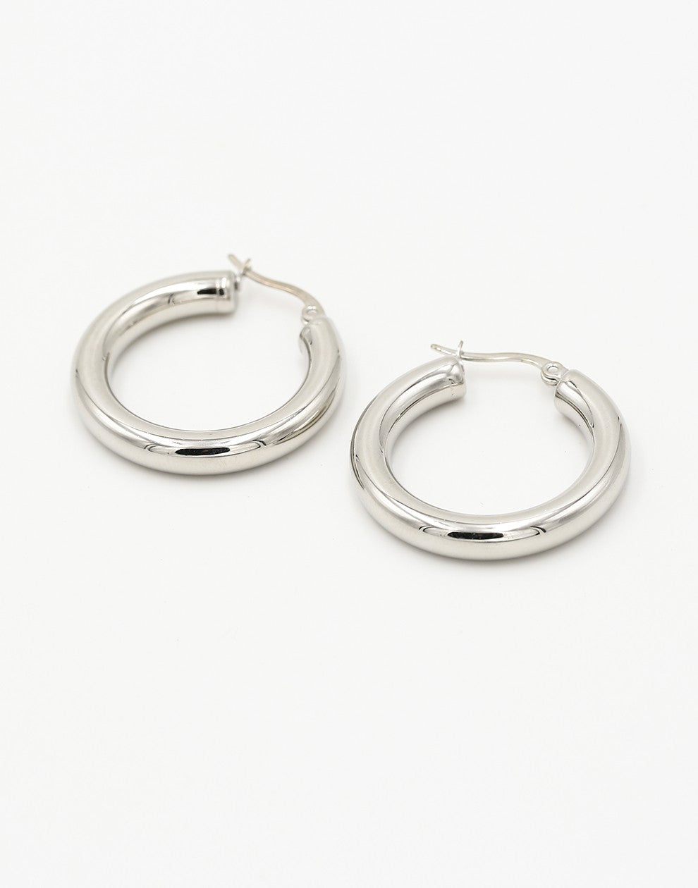 Chunky hoops 20mm zilverkleurig